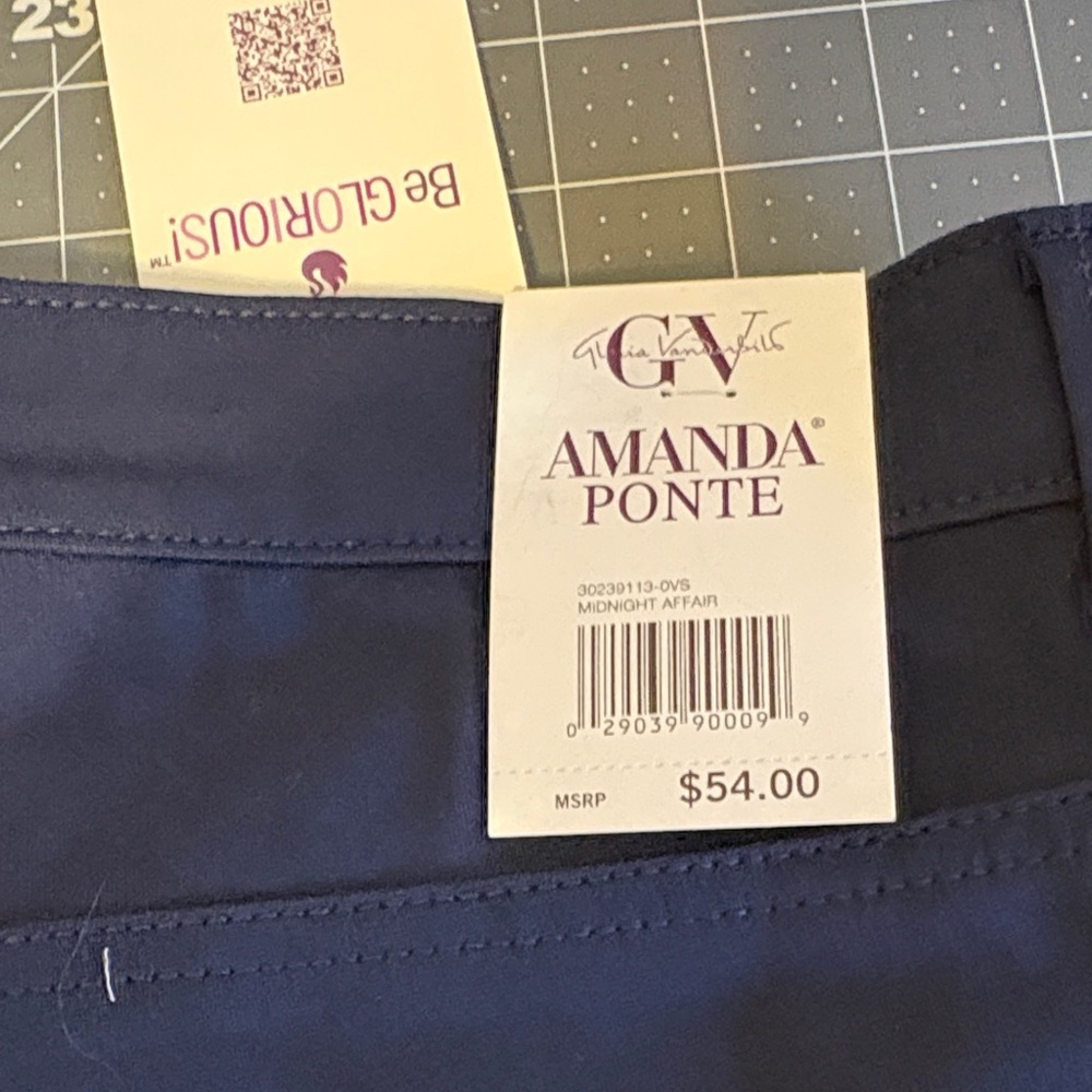 Gloria Vanderbilt Midnight Affair Women's Straight Leg Pants